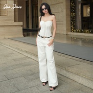 Aaa Jeans – Low-Rise Straight-Leg White Women’s Jeans