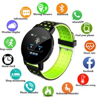 Reloj 119 Plus Smart Watch 2021 Fashion Round Bluetooth Waterproof Sports Tracker Fitness Clock For Android IOS Fit Men Women