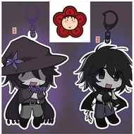 FORSAKEN Acrylic keychains two time & azure, Cute cartoon game Character pendant