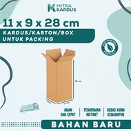 11x9x28 cm packing cardboard, premium single wall corrugated cardboard box online packing box/