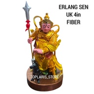 4-in Fiber Standing Erlang God Statue