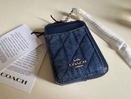 Coach 牛仔厚卡包連散紙袋 (全新連雪梨紙)