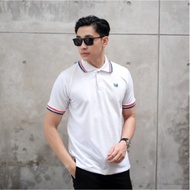 Delibra White Adult Men's Collared T-Shirt Adult Men's Collared T-Shirt Men's Collared T-Shirt Men's