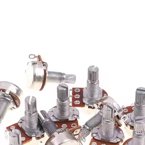 A500K B500K A250K B250K A50K B50K A25K B25K Potentiometer Splined Small Pot Electric Guitar Bass Eff