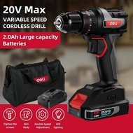 DELI Cordless Li-ion Impact Drill (20V / 70Nm / 13mm / 33600bpm / Brushless) DE-CZ20-1D2