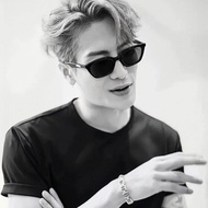 Jackson Wang Same Style Xiaohongshu Sunglasses Sunglasses Korean Style Flat Square-Rimmed Glasses Trendy Women Rectangular Retro