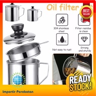 Imp -A306- Oil Pot Filter Stainless Steel Filter - Oil Waste Container for Oil