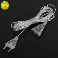 MENGXUAN Power Extension Cord For Home For Holiday Christmas Lights LED String Light Fairy Lights Cable Plug Transparent Extension Cable