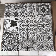 NRT208- keramik lantai 60x60 motif batik teras kamar mandi batik vinta