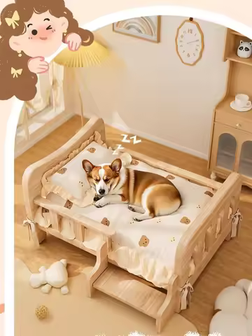 Pet bed, solid wood dog bed, all-season cat bed,pet sleeping sofa,cat bed and dog bed ，cat shelf ，ca