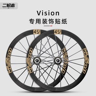 Road Bike vision Wheel Set Sticker Bicycle Rim Blade Rim Wheel Waterproof Color Change Sticker Bicyc