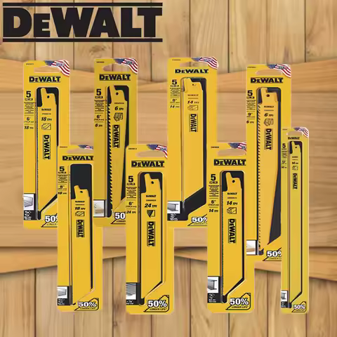 DEWALT Reciprocating Saw Blades 6/9/12In 6/14/18/24TPI for Wood/Metal Cutting, 50% Longer Life, Dura