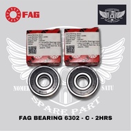 FAG BEARING TYPE 6302 - C - 2HRS INNER DIAMETER 15 OUTER 42 THICKNESS 13 100%Original