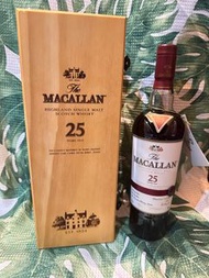 MacAllan 25 sherry 舊裝 紅緞帶