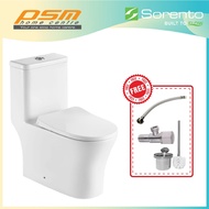 SORENTO One Piece Water Closet  Wash Down Flushing System Bathroom WC Toilet Bowl Package SRTWC8318-
