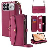 Xiaomi Redmi K90 Pro Max Leather Case Redmik90 K90Pro Max Flip Cover with Two Lanyards Wallet Cover