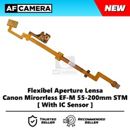 Flex Cable Focus Aperture Lens Canon EF-M 55-200mm STM Flexible 55 200mm