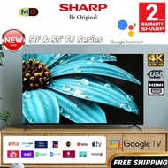 Sharp 50" &amp; 55INCH 4K UHD 4TC50J1X 4TC55FJ1X Google TV YouTube Netflix Google Assistant