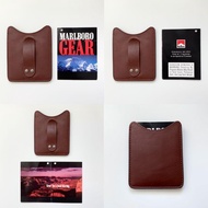 🇺🇸 中古 90s MARLBORO GEAR 萬寶路香煙品牌牛皮真皮皮帶掛腰卡片套 Vintage American Brand of Cigarettes Cow Leather Cigarett