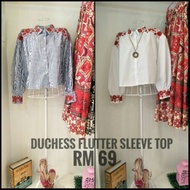Flutter sleeve Duchess Top