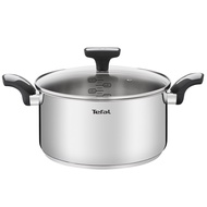 Tefal Emotion INOX Stainless Steel IH Induction Stewpot (20cm) Dishwasher Oven Safe No PFOA Silver