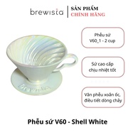 V60 Brewista Dripper coffee filter - Shell white (Genuine Brewista)