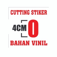 4 CM HEIGHT 1 DIGIT LETTER / NUMBER STICKER automotive ...,