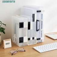 JEROMYBF A4 File Box, Durable Simple a5 Organize The Box, Document Case Portable Transparent Folder 