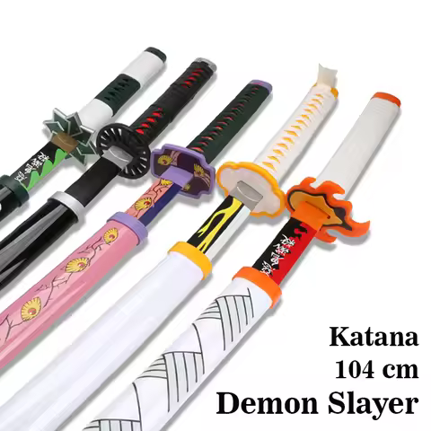 2022 New Self-assembly Ce Demon Slayer Sword Katana Cosplay Weapon Prop Tanjiro Sanemi Zenitsu Anime