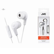 JVC 耳塞式耳機麥克風-白 HA-FX71M-W