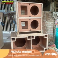 Miniature box package sub 6 in and mid 4 in miniature box package sound system box miniature package