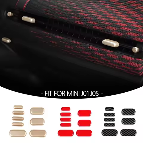 1Set For Mini J01 J05 Aceman Car Seat Adjust Button Air Conditioning Vent Button Cover Stickers Auto