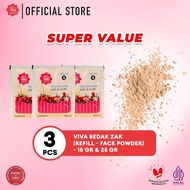 [Super Value ] Viva Zak Powder (Refill - Face Powder) - 3 Color Variants Available (3 Pcs)