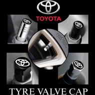 Toyota Tyre Valve Cap Toyota Tire Valve Cover (4 pcs) .