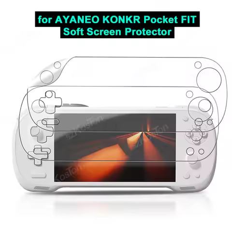 Soft PET Screen Protector for AYANEO KONKR Pocket FIT Game Consoles HD Protective Film for AYANEO KO