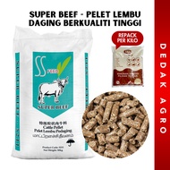 [5KG] [REPACK] [5211] SUPER BEEF | PELET LEMBU PEDAGING BERKUALITI TINGGI | MAKANAN DEDAK LEMBU | UN