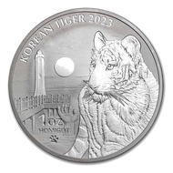BARANG TERLARIS !!! Medali Perak Korea Tiger tahun 2023 - 1 oz silver