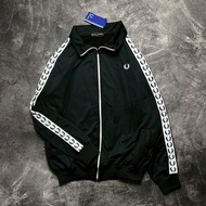 Fred Perry Unisex Tracktop Embroidery CPU Sleeve Taped