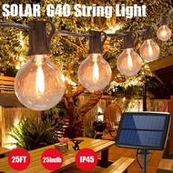 Solar Light G40 25LED Deepavali Lights Bulb Patio Lights Diwali Lights For Garden 2025 Diwali Deepav