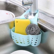 {JIE YUAN}Kitchen Drain Basket Draining Rack Sink Sponge Holder Kitchen Bathroom Storage Shelf Sink Holder Drain Basket Storage Tools