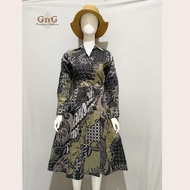 Batik Dress 315 CBD/Modern Women's Batik Dress/ Batik Uniform/ Women's Batik