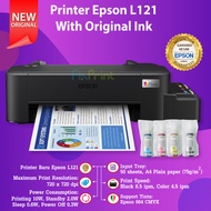 Epson Mesin Printer InkTank L121 Pengganti L120 Infus Pabrik 4 Warna Garansi