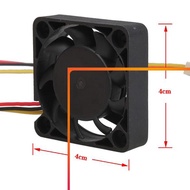 3 Pin 40mm Computer CPU Cooler Cooling Fan PC 4cm 40x40x10mm DC 12V FTE8