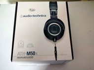 便宜出清 鐵三角 Audio-Technica ATH-M50X 耳罩式監聽有線耳機 二手