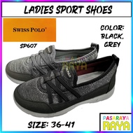 CASUAL LADIES SPORT SHOES KASUT SUKAN PEREMPUAN KASUT JALAN SWISS POLO SP607 SLIP ON DESIGN