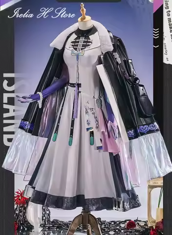 Irelia H Store Arknights Jun Cosplay Costume Game Jun Unifrom dress for women Halloween Costumes