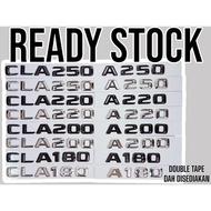 emblem cla180 a180 cla200 a200 cla220 a220 cla250 a250 chrome black glosy mercedes benz