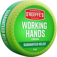 O'Keeffe's Working Hands Hand Cream for Extreme Dryness - 3.4 oz Jar (1 Pack) - Repairing Skincare f