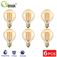 6/25PCS G40 LED Edison Light Bulbs 1.5watt 220V amber Clear Globe Bulb E14 Base Light Bulb for house
