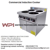 Wintech Wth-Ic-4 Commercial Induction Cooker Kompor Listrik 4 Tungku